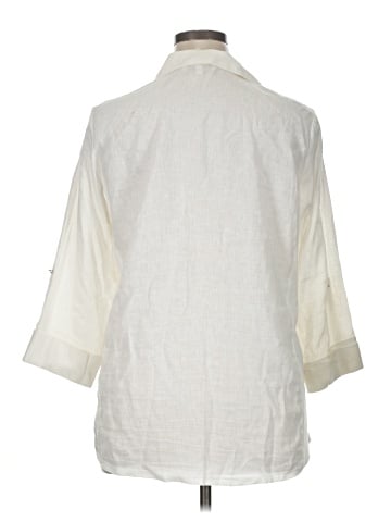 Coral Bay 3/4 Sleeve Button-Down Shirt (view 2)