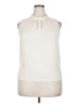 DKNY Ivory Sleeveless Blouse Size XXLEstimated - photo 1