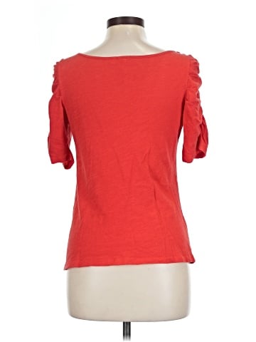 Little Yellow Button Short Sleeve Top (view 2)