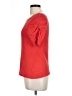 Little Yellow Button Red Short Sleeve Top Size L - photo 5