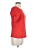 Little Yellow Button Red Short Sleeve Top Size L - photo 4