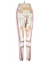 Unbranded 100% Polyester Paisley Pink Leggings Size 1X - photo 2