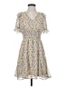 She + Sky 100% Polyester Paisley Tan Cocktail Dress Size S - photo 1