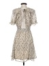 She + Sky 100% Polyester Paisley Tan Cocktail Dress Size S - photo 2