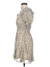 She + Sky 100% Polyester Paisley Tan Cocktail Dress Size S - photo 5