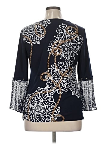 JM Collection 3/4 Sleeve Blouse (view 2)