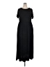 Kancystore Solid Black Casual Dress Size XXL (estimated) - photo 1