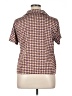Unbranded Print Orange Short Sleeve Blouse Size XL (estimated) - photo 2