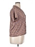 Unbranded Print Orange Short Sleeve Blouse Size XL (estimated) - photo 4