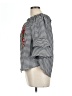 Moa Moa 100% Polyester Gray 3/4 Sleeve Blouse Size L - photo 5