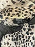 Topshop 100% Polyester Animal Print Silver Long Sleeve Blouse Size 8 - photo 7