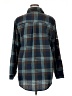Adora Plaid Teal Long Sleeve Blouse Size 1X - photo 2
