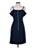 Storee Solid Blue Cocktail Dress Size S - photo 2