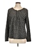 Merona 100% Polyester Black Long Sleeve Top Size L - photo 1
