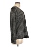 Merona 100% Polyester Black Long Sleeve Top Size L - photo 4