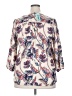 Beacon 100% Polyester Paisley Ivory 3/4 Sleeve Blouse Size XXL - photo 2