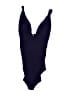 Andie Solid Blue One Piece Swimsuit Size L (estimated) - photo 1