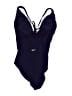 Andie Solid Blue One Piece Swimsuit Size L (estimated) - photo 2