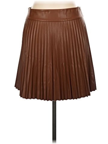 Zara Faux Leather Skirt (view 2)