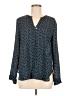 Collective Concepts 100% Polyester Blue Long Sleeve Blouse Size M - photo 1