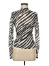 Topshop 100% Polyester Silver Long Sleeve Top Size 8 - photo 1