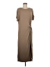 Assorted Brands Solid Tan Casual Dress Size S - photo 1