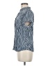 Andrea Jovine Stripes Blue Short Sleeve Blouse Size M (estimated) - photo 5