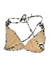 J.Crew Animal Print Ivory Brown Swimsuit Top Size S - photo 2