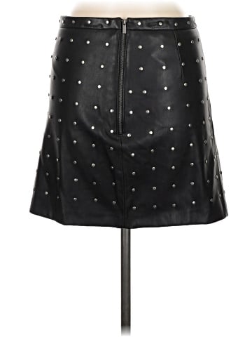 Zara Basic Faux Leather Skirt (view 2)