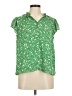Eliane Rose 100% Polyester Green Short Sleeve Blouse Size M - photo 1