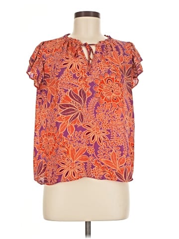 Rose + Olive Short Sleeve Blouse (view 1)