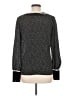 Express 100% Polyester Gray Long Sleeve Blouse Size M - photo 2
