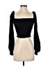 Superdown 100% Polyester Black Long Sleeve Top Size XS - photo 1