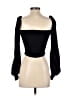 Superdown 100% Polyester Black Long Sleeve Top Size XS - photo 2