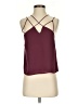 Millau 100% Polyester Burgundy Sleeveless Blouse Size XS - photo 1
