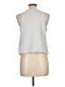 Athleta 100% Cotton Silver Sleeveless T-Shirt Size L - photo 2