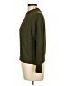Poof! 100% Polyester Green Turtleneck Sweater Size L - photo 5