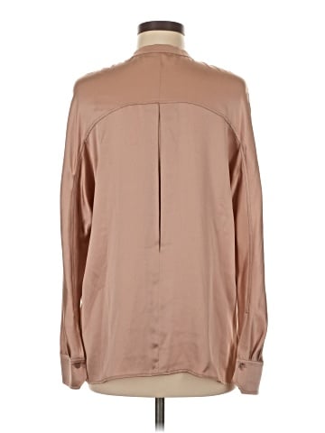 Vince. Long Sleeve Silk Top (view 2)