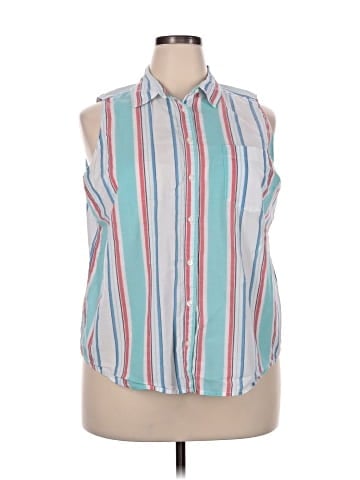 St. John's Bay Sleeveless Button-Down Shirt (view 1)