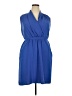 Maurices 100% Polyester Solid Blue Casual Dress Size 20 (2) - photo 1