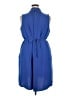 Maurices 100% Polyester Solid Blue Casual Dress Size 20 (2) - photo 2