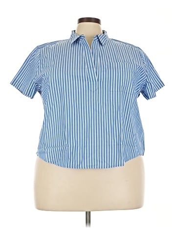 J.Crew Factory Store Short Sleeve Button-Down Shirt (view 1)