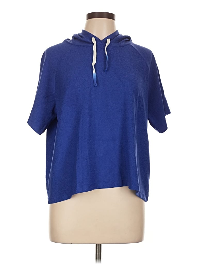 Pre-owned Candace Cameron Bure Poncho In Blue