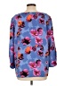 Banana Republic 100% Polyester Blue 3/4 Sleeve Blouse Size L - photo 2