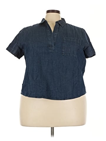 J.Crew Factory Store Short Sleeve Blouse (view 1)