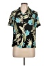 Sharon Anthony Tropical Teal Short Sleeve Blouse Size L - photo 1