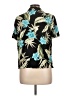 Sharon Anthony Tropical Teal Short Sleeve Blouse Size L - photo 2