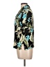 Sharon Anthony Tropical Teal Short Sleeve Blouse Size L - photo 5