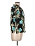Sharon Anthony Tropical Teal Short Sleeve Blouse Size L - photo 4
