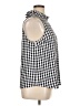 J.Crew Checkered-gingham Black Sleeveless Blouse Size XL - photo 4